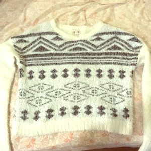 Fuzzy winter sweater